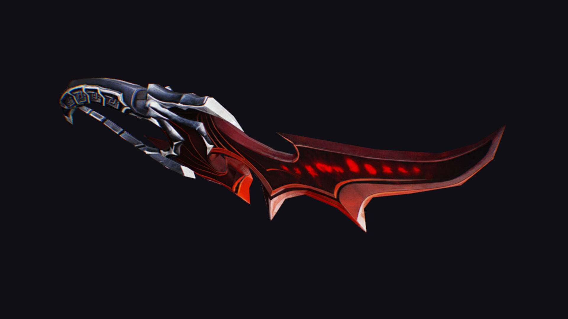 Dagger Bone Ruby Short Blade Sharpener Wedge Grinding Low-poly 3D model_4