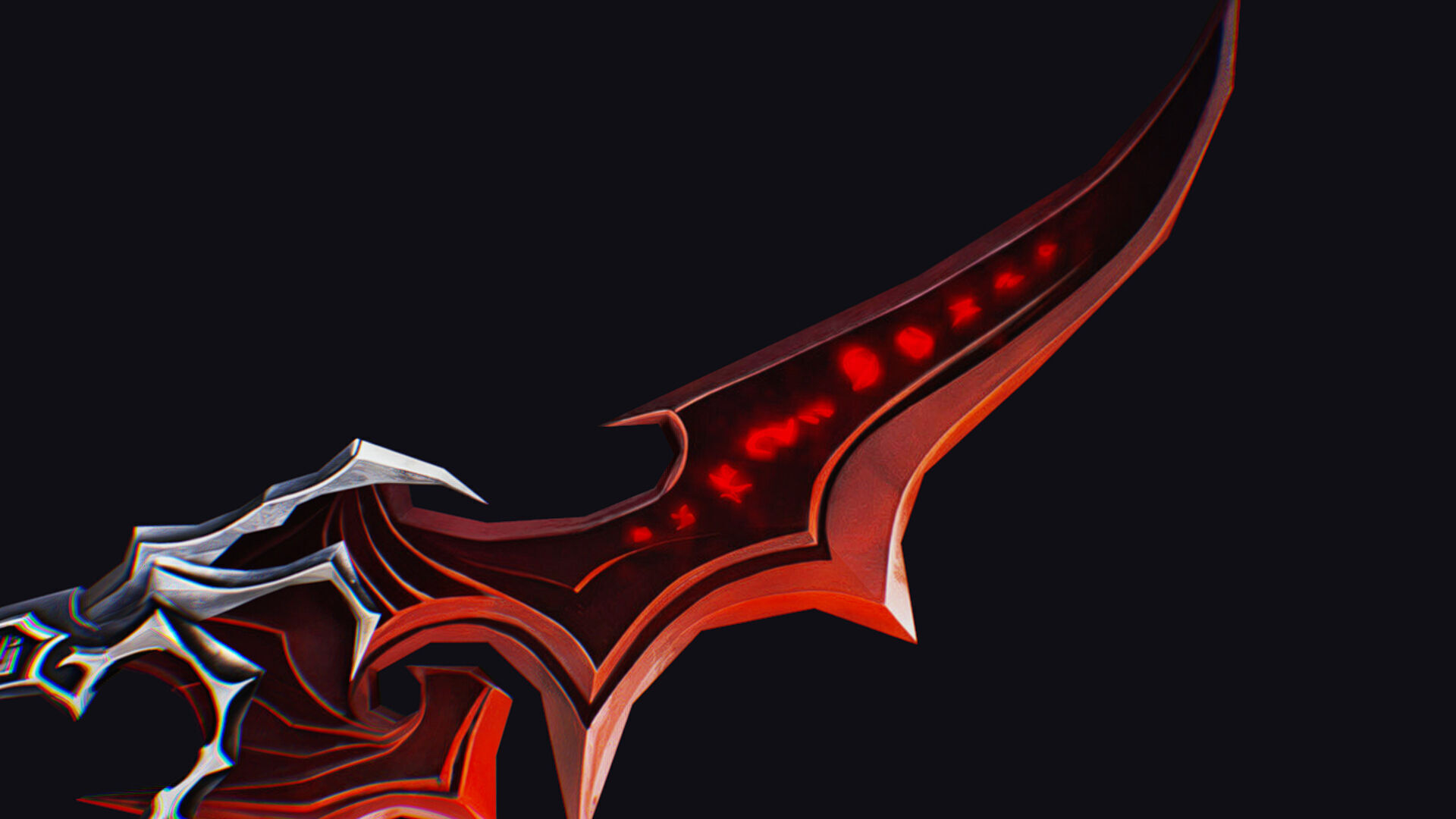 Dagger Bone Ruby Short Blade Sharpener Wedge Grinding Low-poly 3D model_10