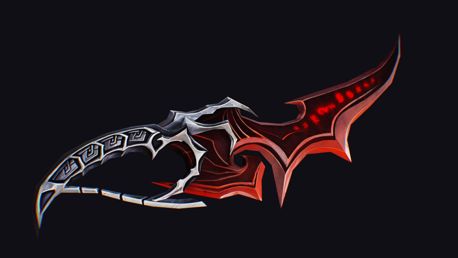 Dagger Bone Ruby Short Blade Sharpener Wedge Grinding Low-poly 3D model_7