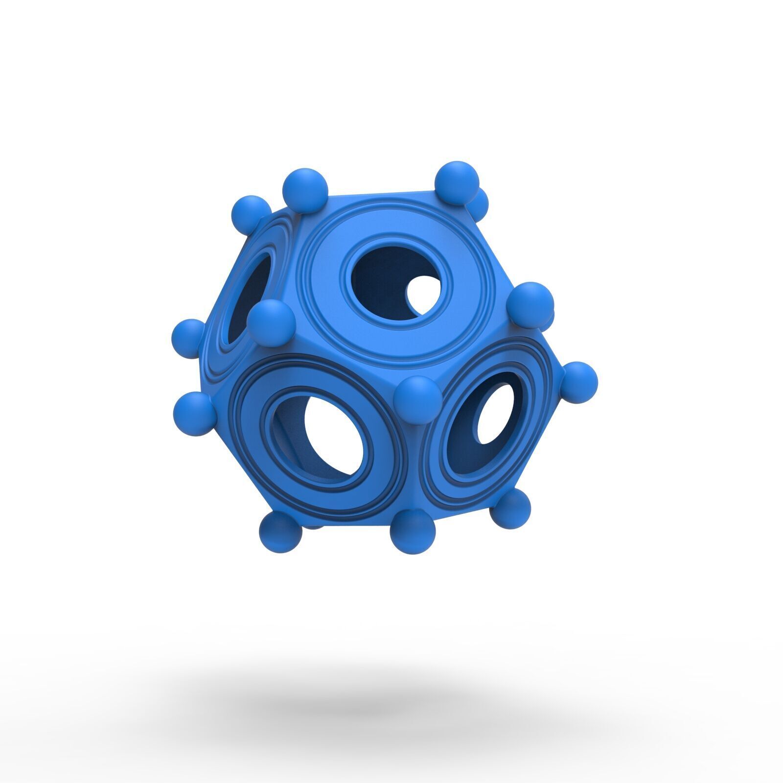 Roman dodecahedron Low-poly 3D model_14