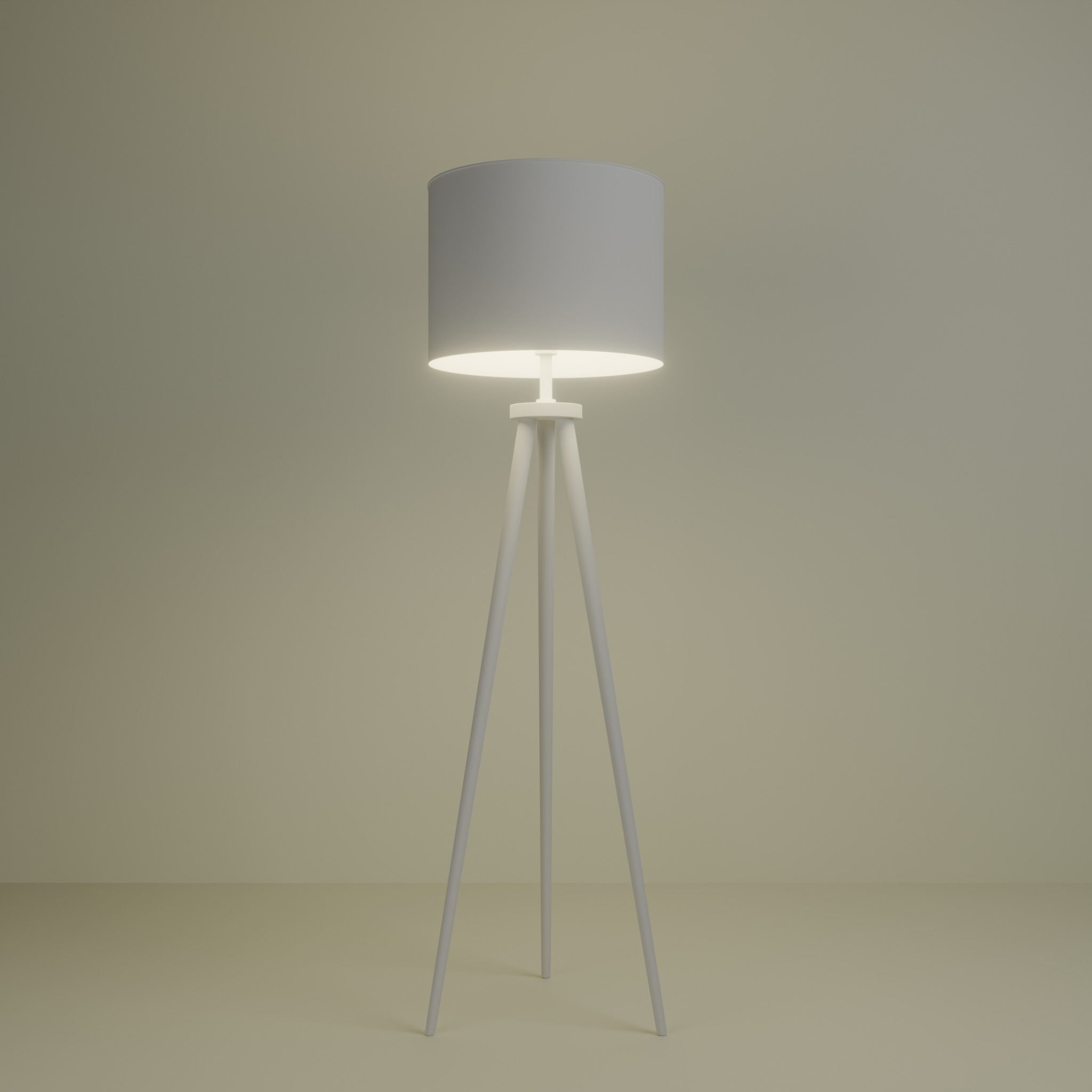 Modern Tripod Floor Lamp AR Low-poly 3D model_1