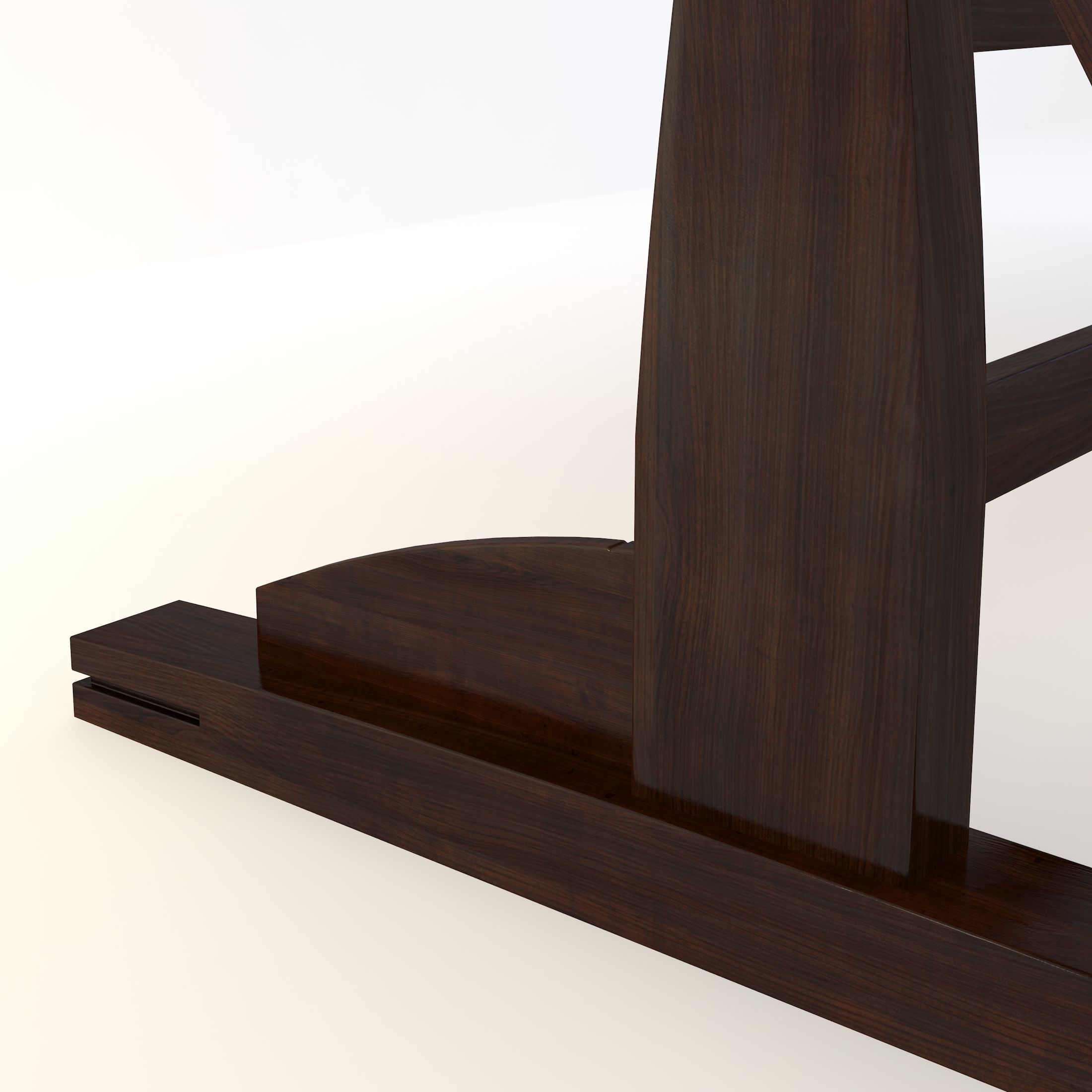 Blueprint Desk with Lamp 3D model_6