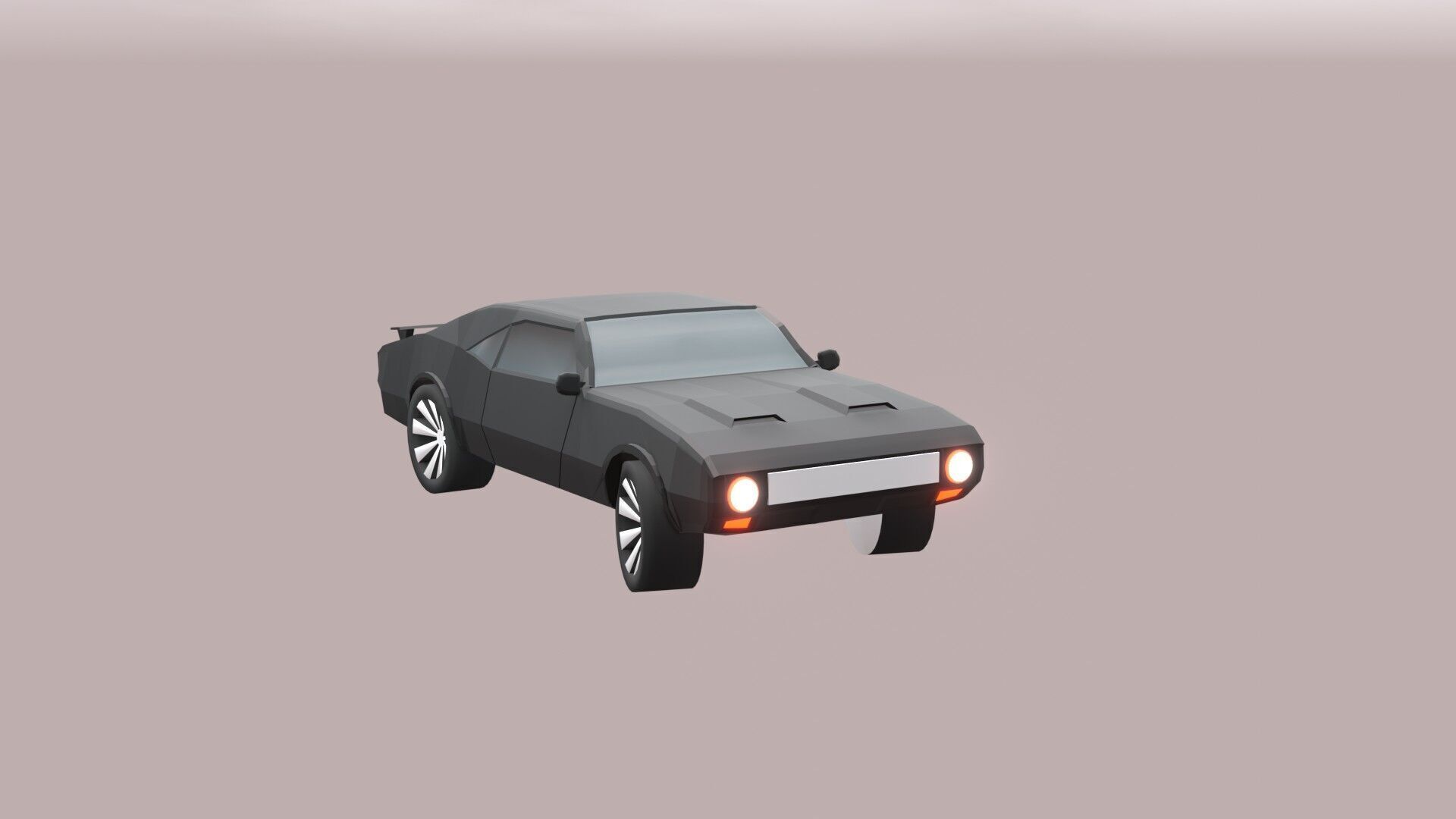 High-Quality Sports Car 3D Model for Visualizations and Games Low-poly 3D model_5