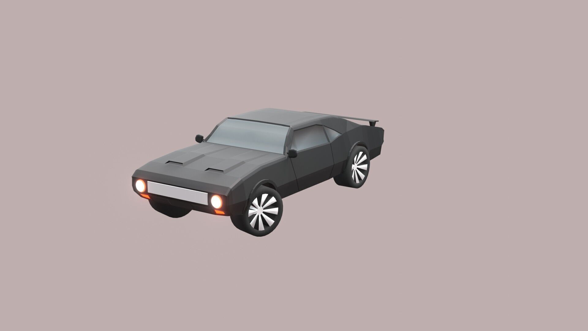High-Quality Sports Car 3D Model for Visualizations and Games Low-poly 3D model_7
