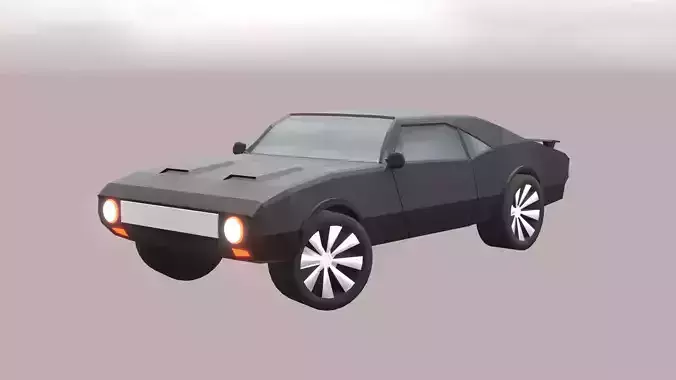 High-Quality Sports Car 3D Model for Visualizations and Games