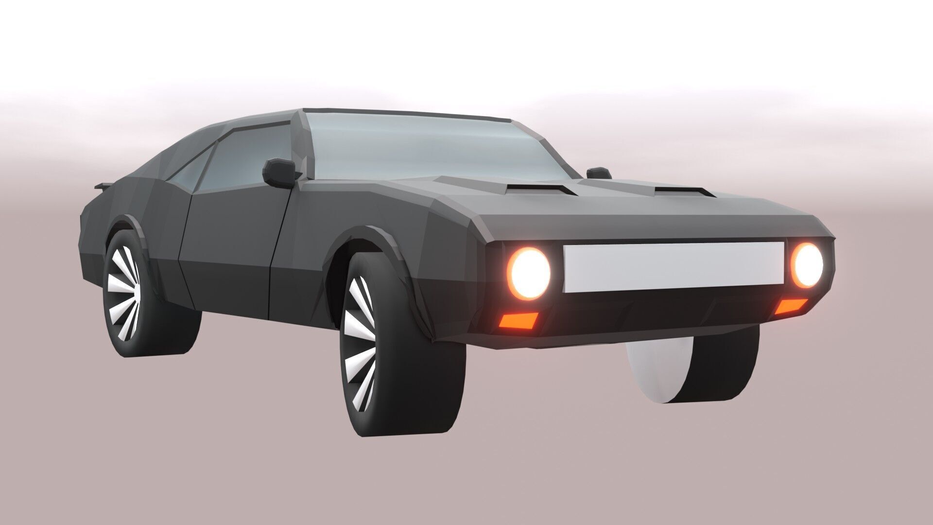 High-Quality Sports Car 3D Model for Visualizations and Games Low-poly 3D model_13