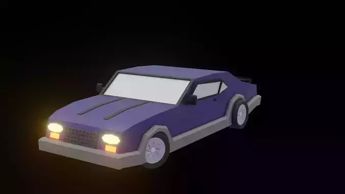 Detailed Car 3D Model for Racing Games Renders and Simulations