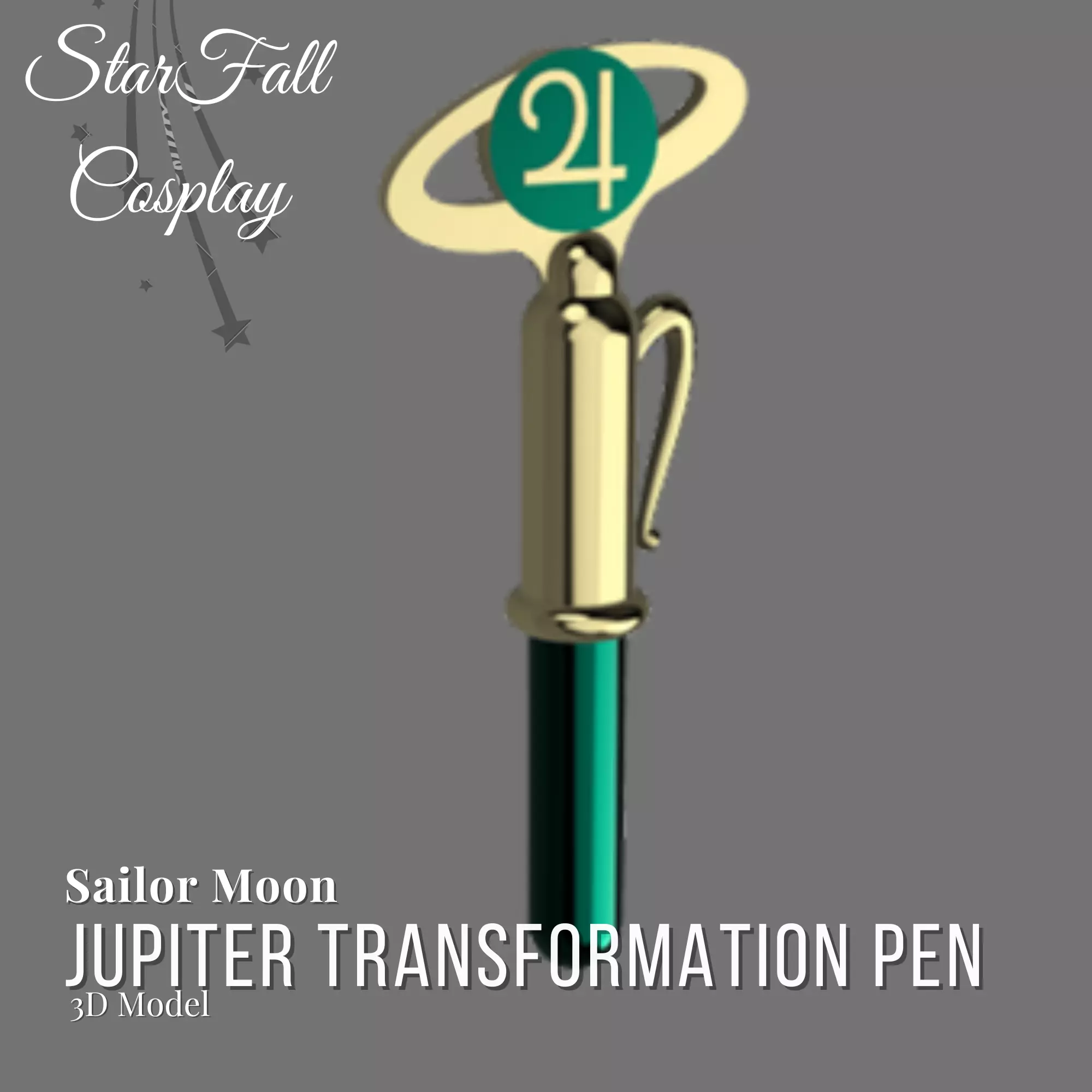 Jupiter Transformation Pen 3D Model 3D print model_0