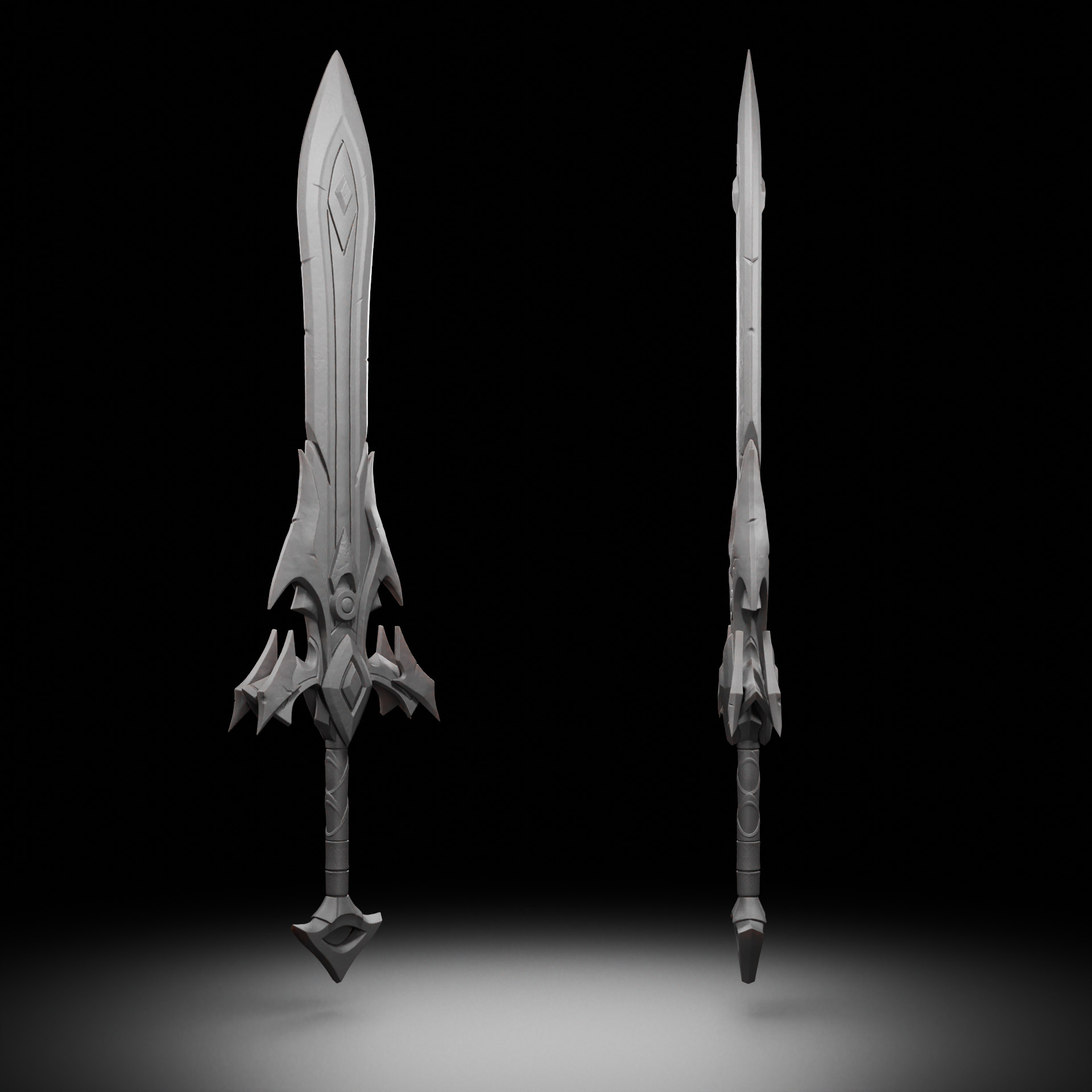 Lustrous Daybreak Greatsword - World of Warcraft 3D print model_1
