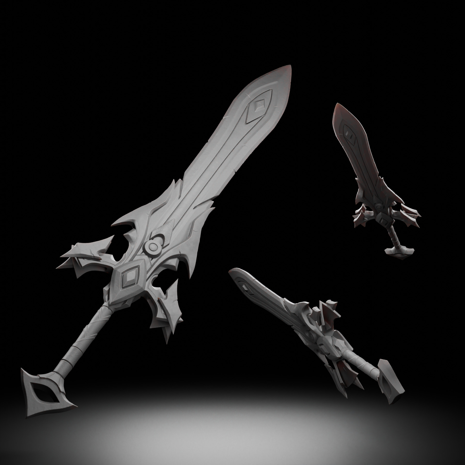 Lustrous Daybreak Greatsword - World of Warcraft 3D print model_2