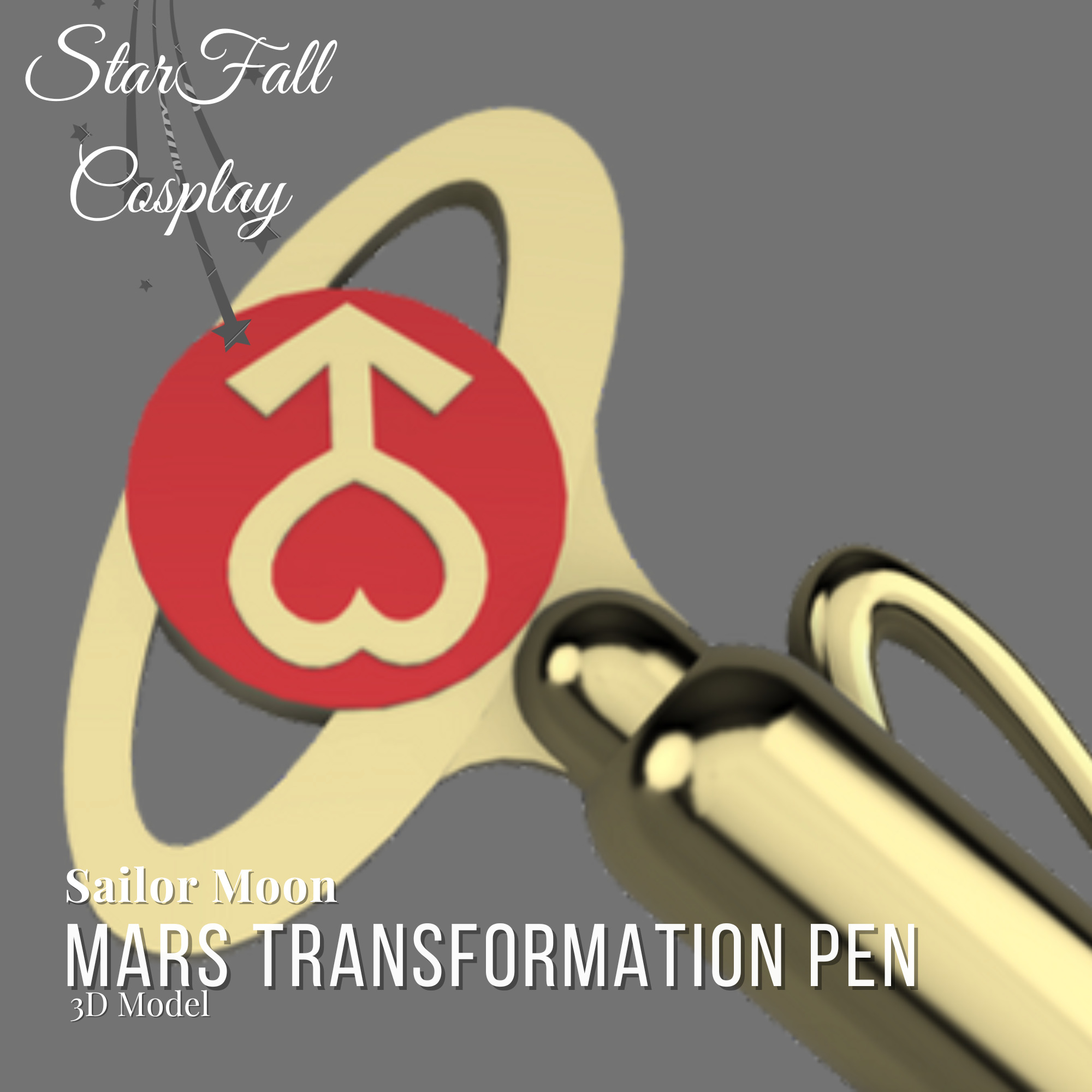 Mars Transformation Pen 3D Model 3D print model_1