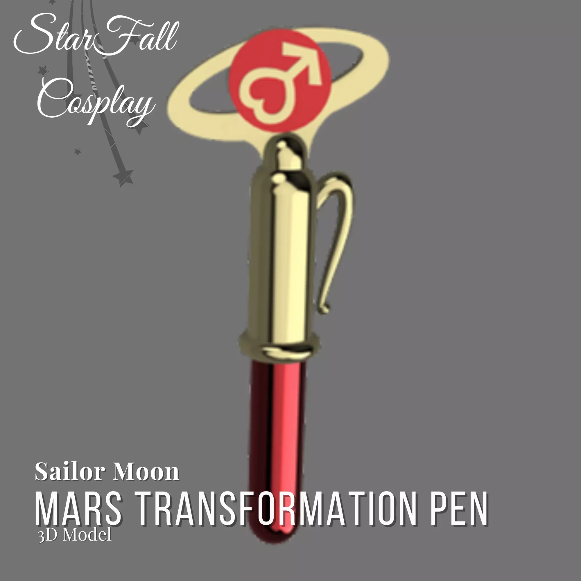 Mars Transformation Pen 3D Model 3D print model_0
