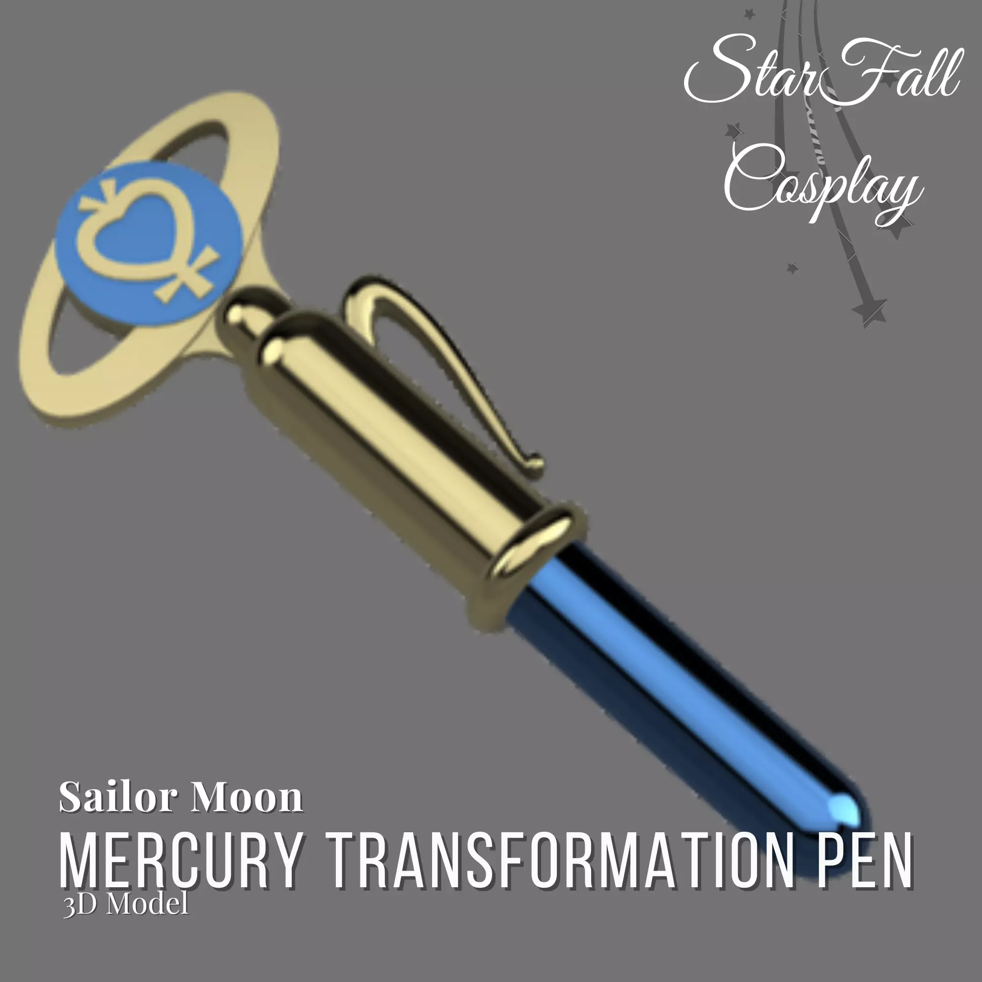 Mercury Transformation Pen 3D Model 3D print model_0
