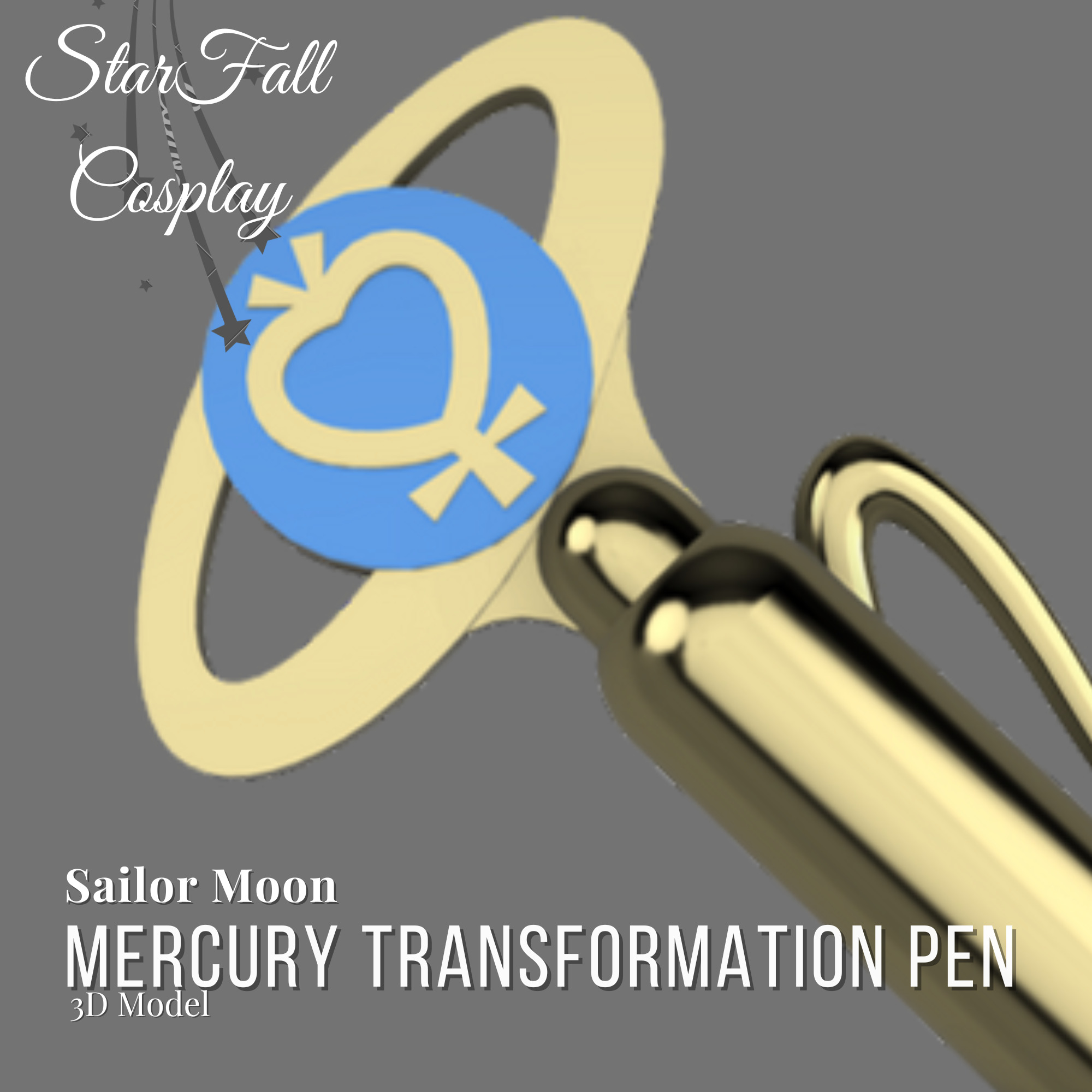 Mercury Transformation Pen 3D Model 3D print model_1