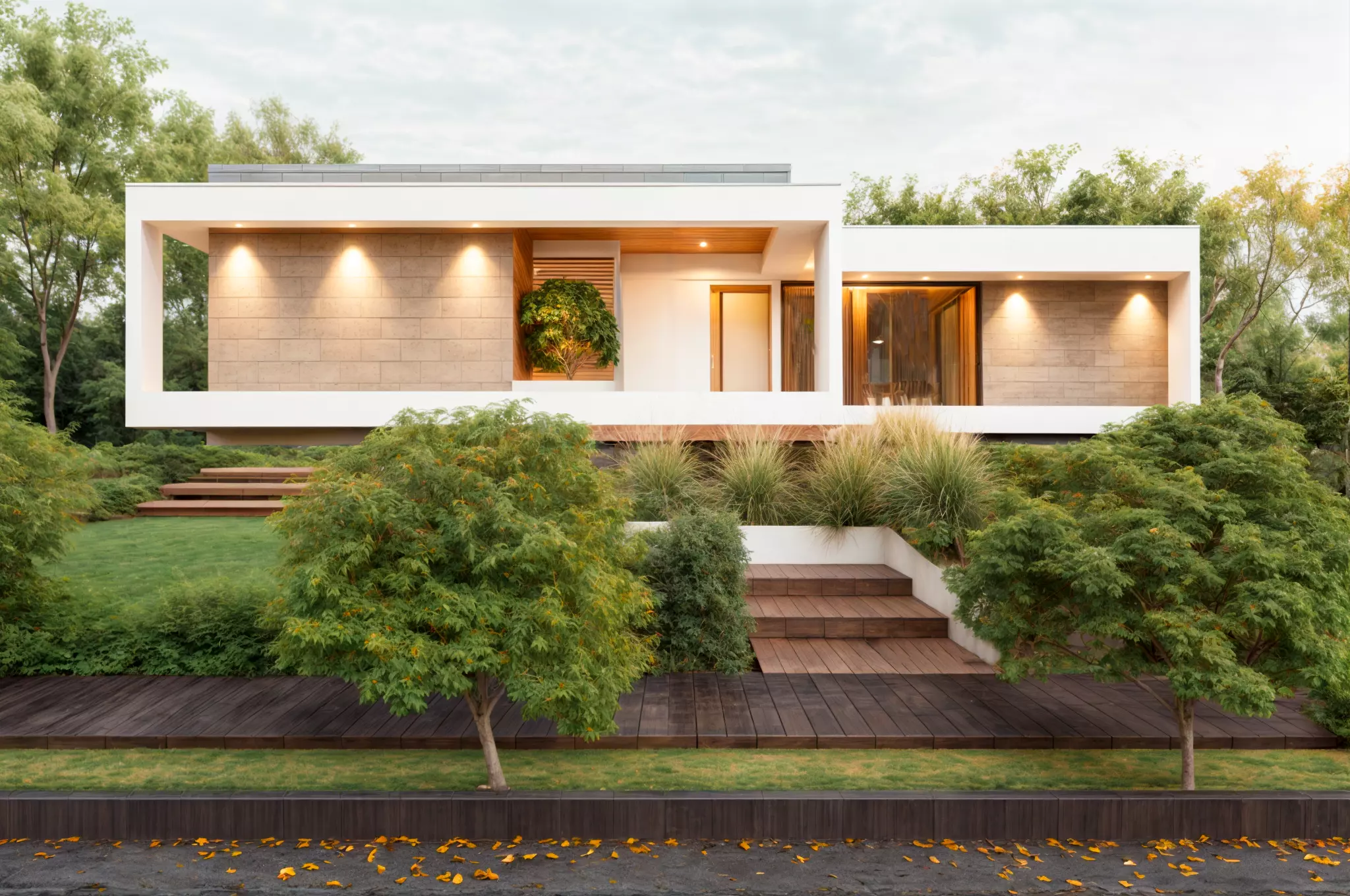 Modern House 3D Model - Interior and Exterior Included 3D model_0