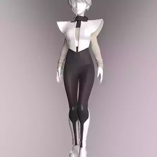 Sci fi outfit MD-Clo3d-OBJ-FBX-Zpac 3D model