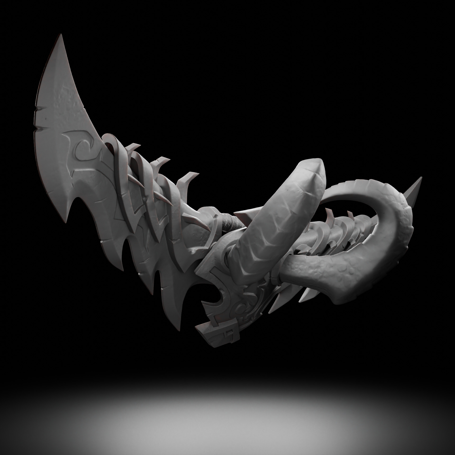 Twinblades of the Deceiver - World of Warcraft 3D print model_2
