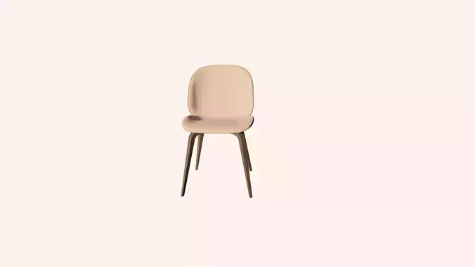 Gubi Beetle Dining Chair - High Quality 3D Model - PBR Textures