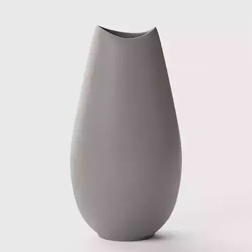Organic Ceramic VasesLarge VaseGrayCeramicE