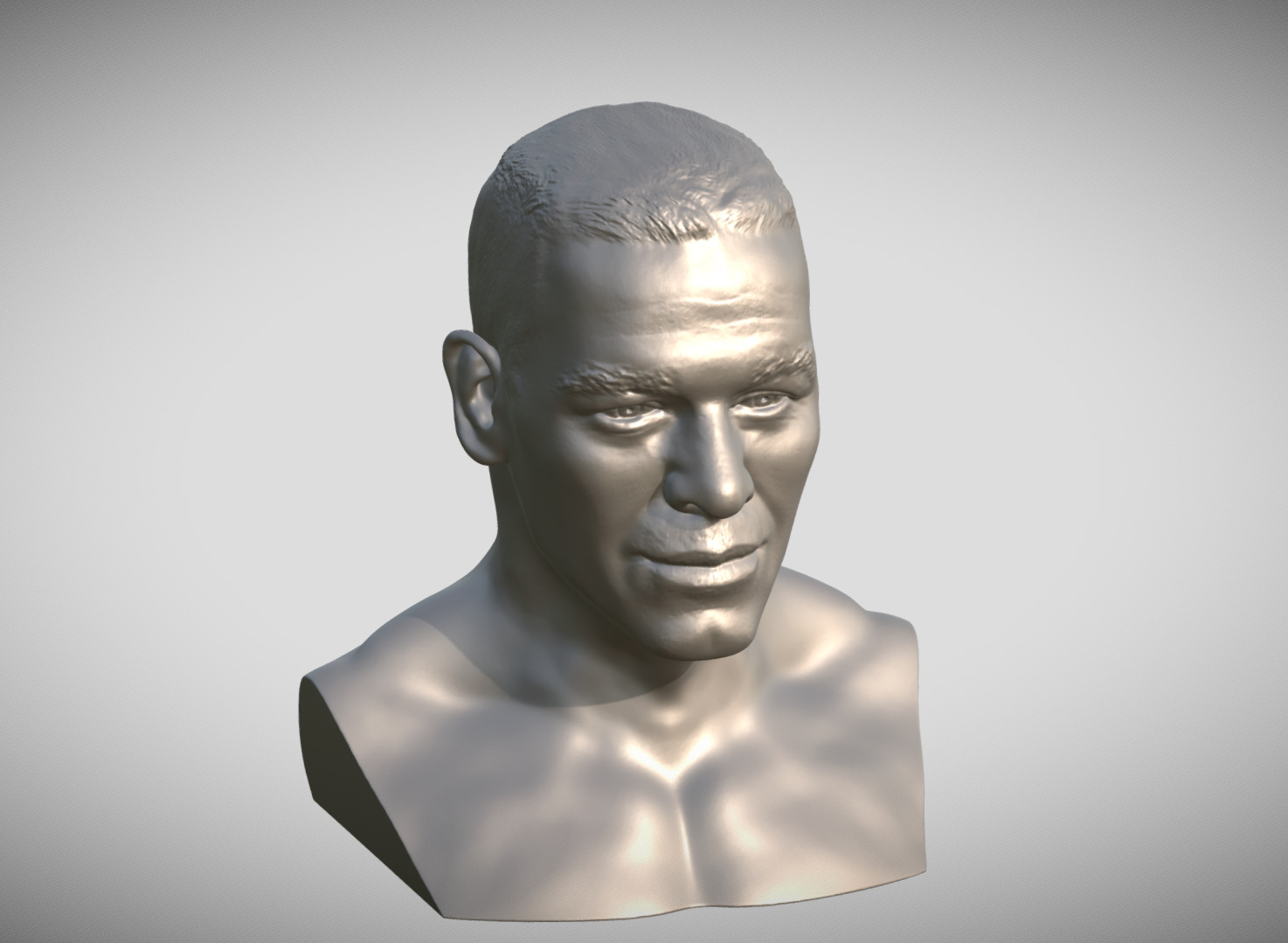 John Cena bust 3D print model_10