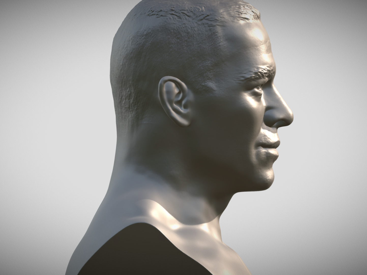 John Cena bust 3D print model_7