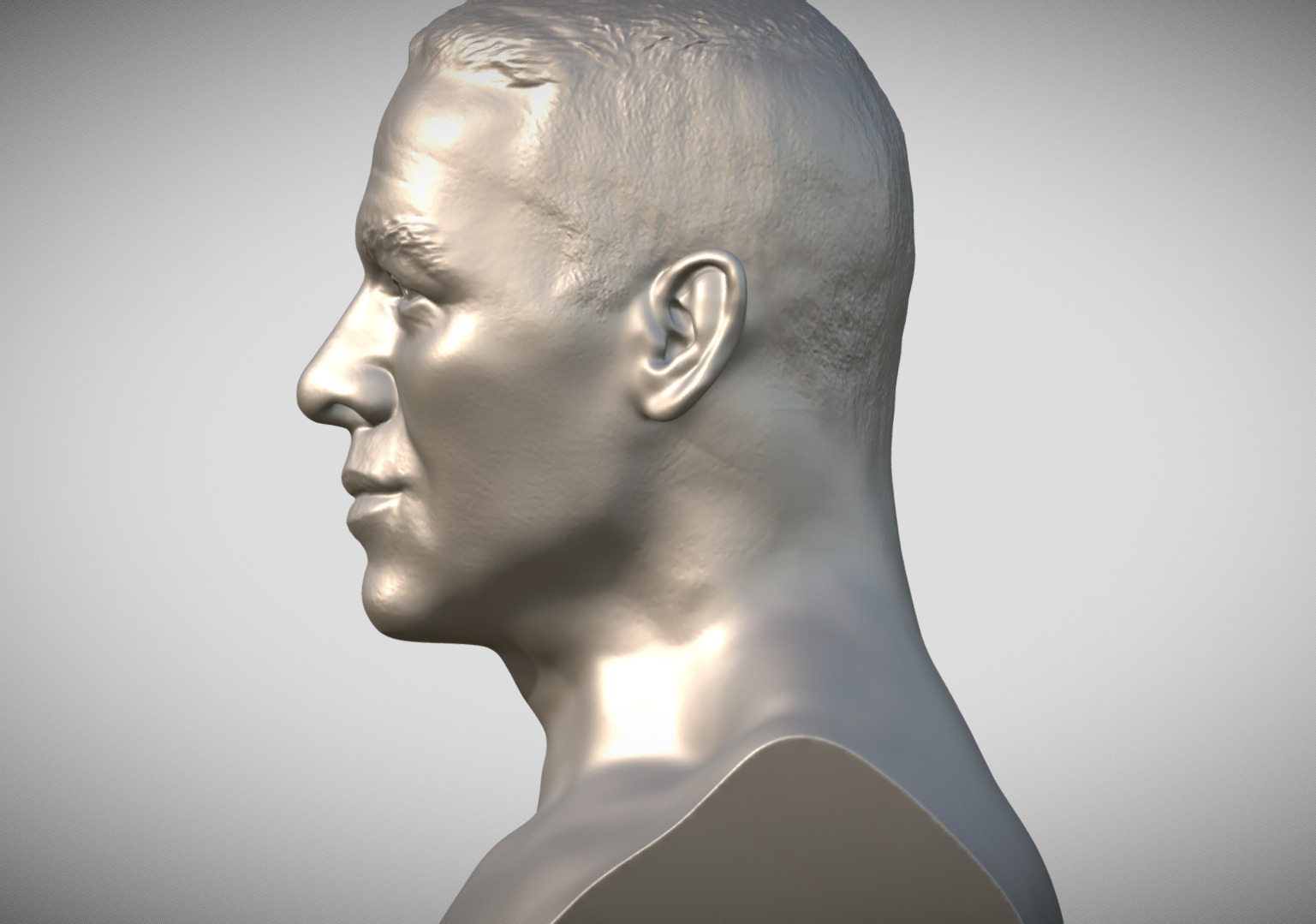 John Cena bust 3D print model_4