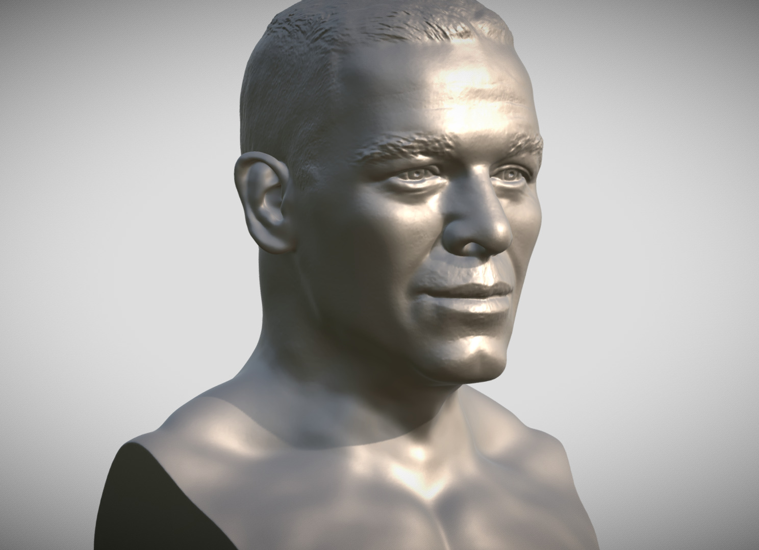 John Cena bust 3D print model_8