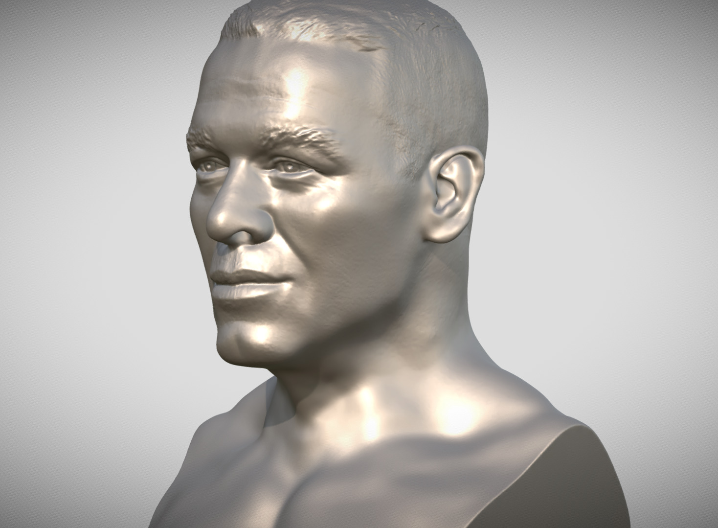 John Cena bust 3D print model_2