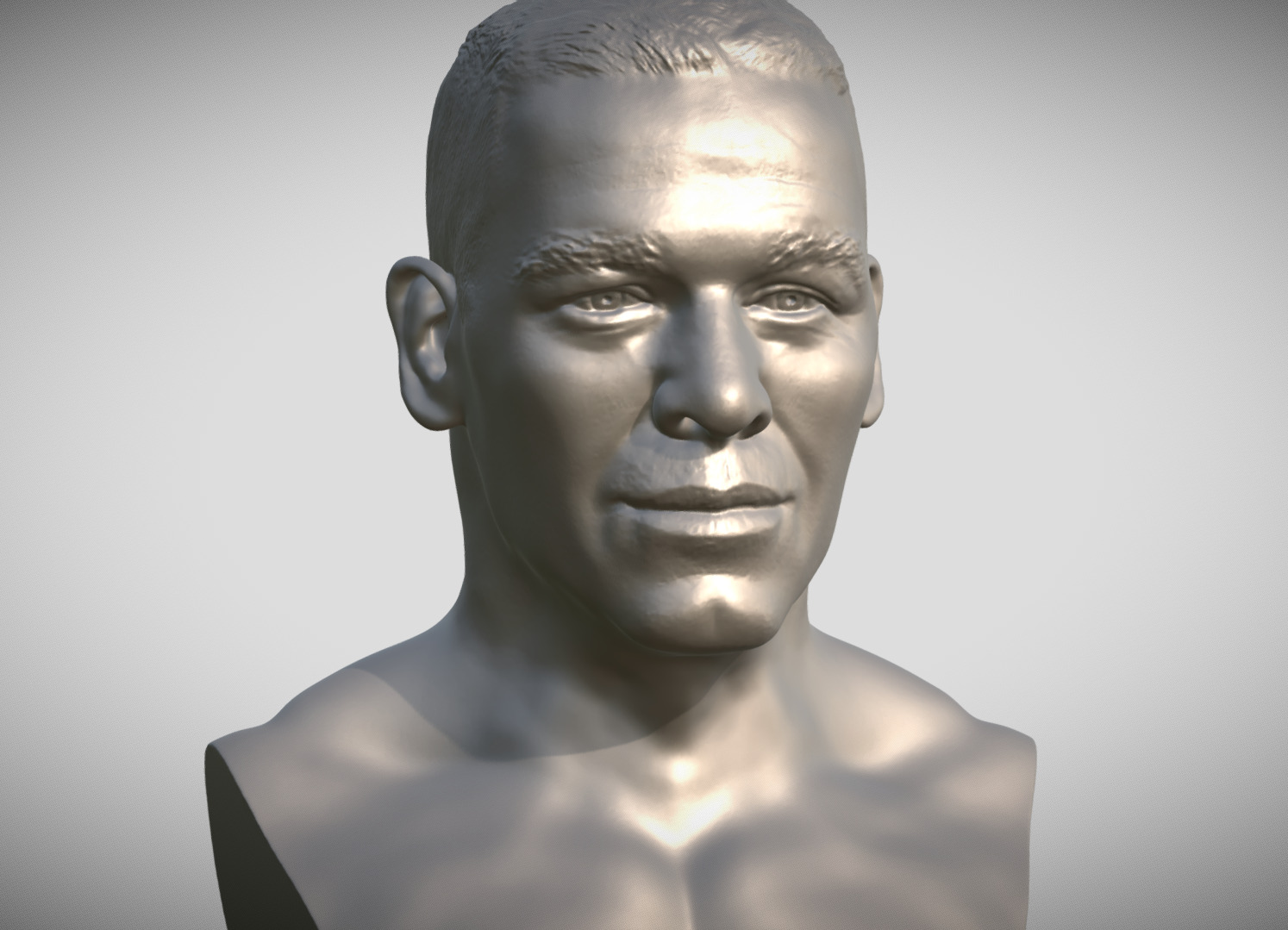 John Cena bust 3D print model_9