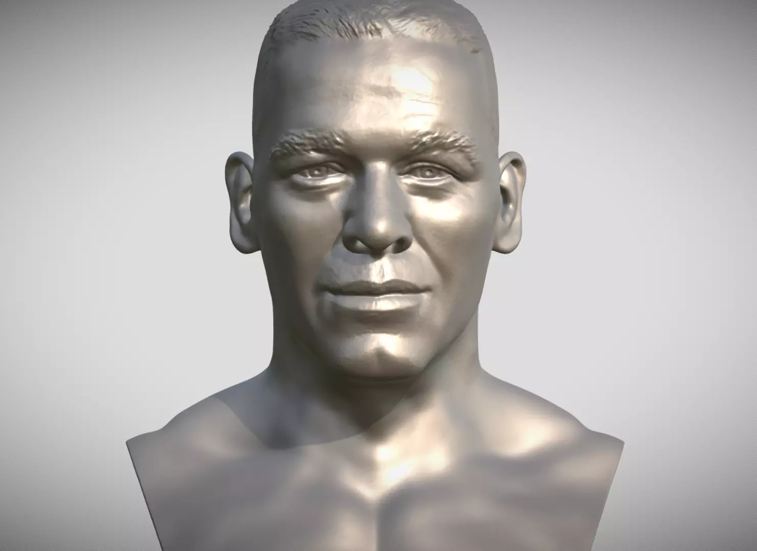 John Cena bust 3D print model_0