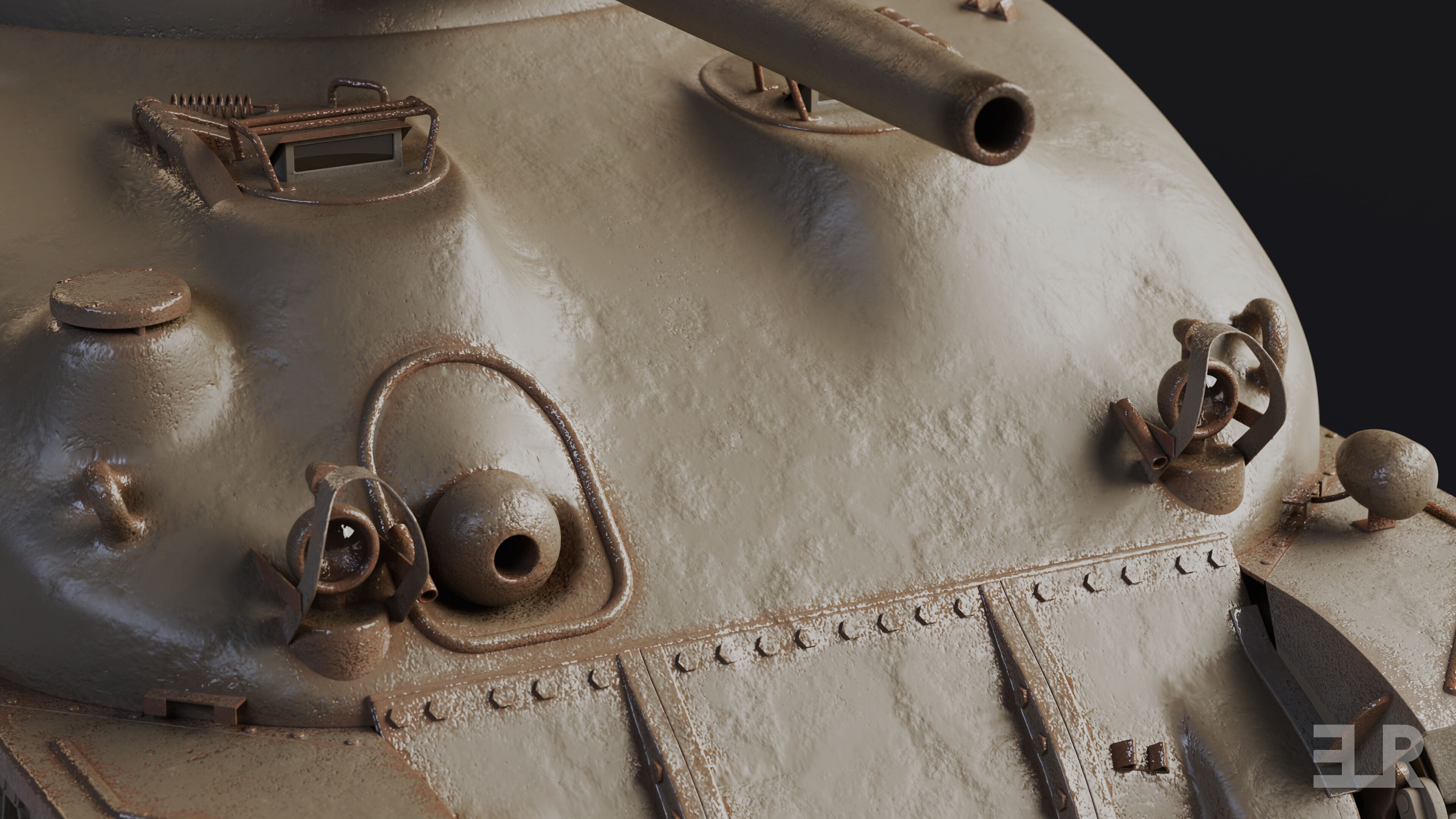 M4A1 Sherman 3D model_7