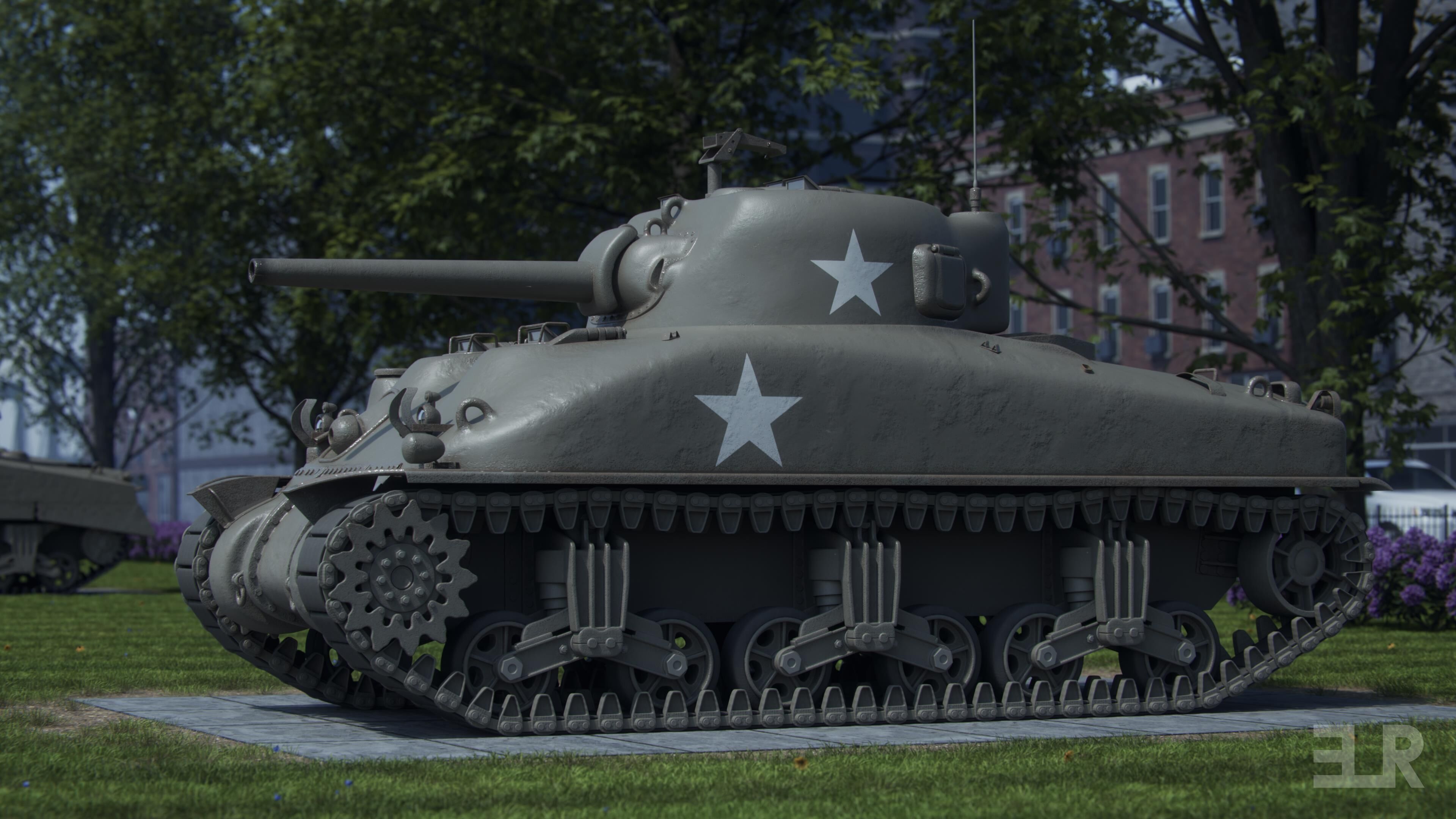 M4A1 Sherman 3D model_3