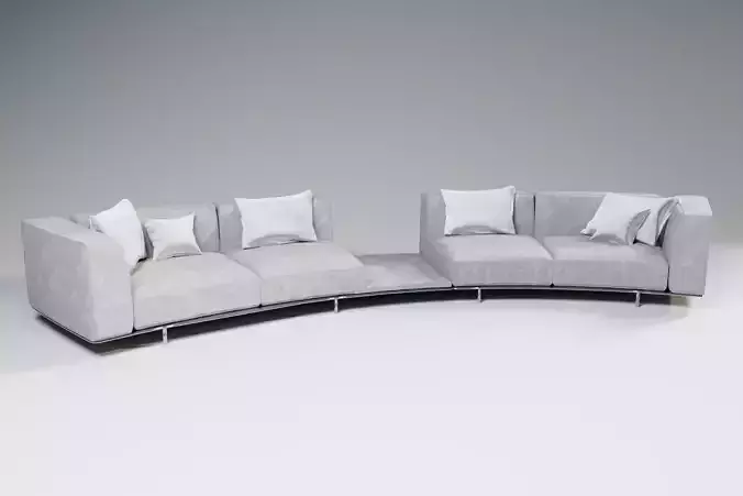 Modern Sofa with Pillows