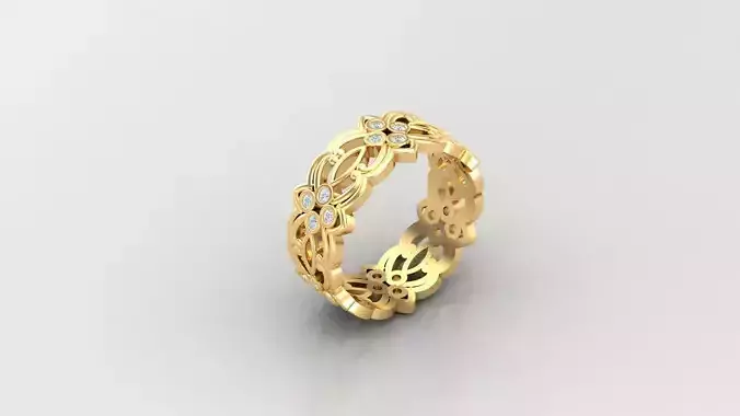  Women Ring Jewelry 98 STL 3DM 3D print model