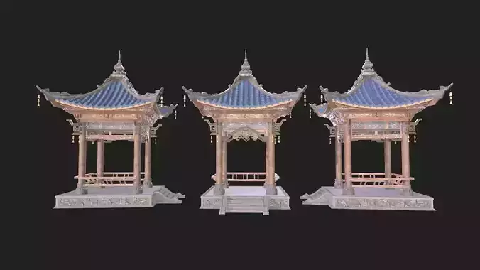 Chinese style pavilion