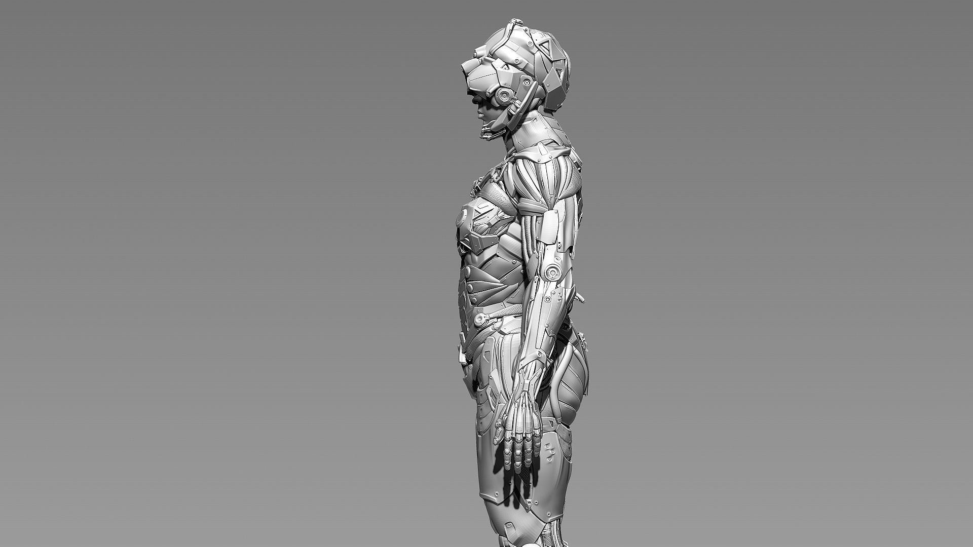 Sci-fi Female Character V2 3D model_13