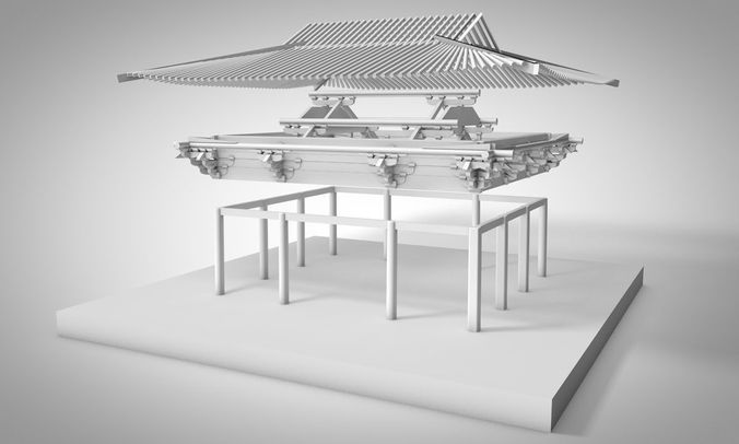 Chinese Traditional Architecture Framework 3D model