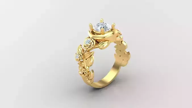  Women Ring Jewelry 4 STL 3DM