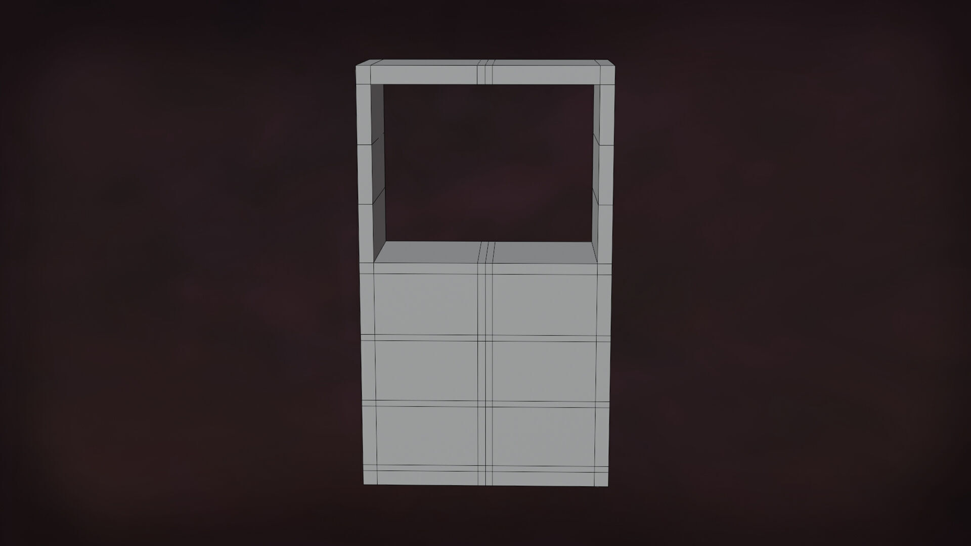 Deco BookShelfs Wood Style Scape Lignum Lot 2 Group N1- Low Low-poly 3D model_20