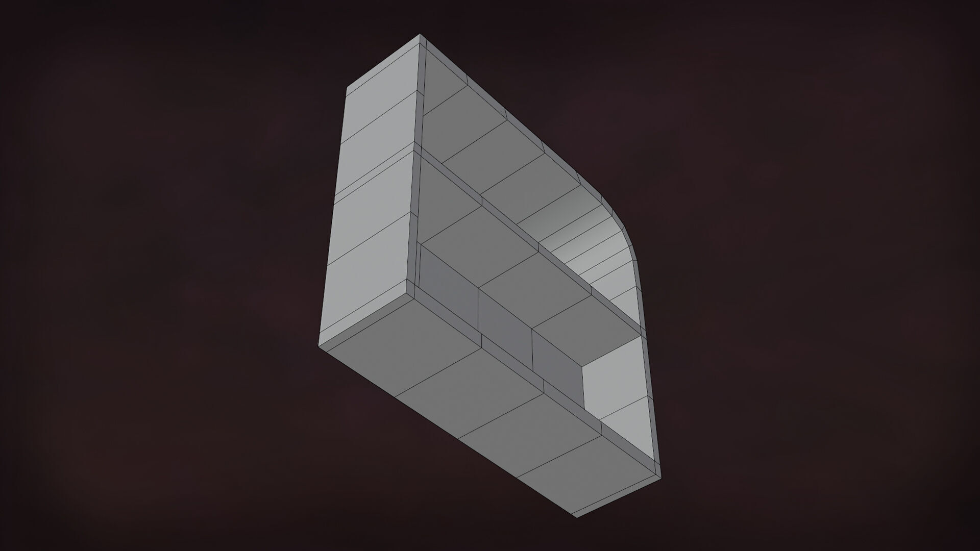 Deco BookShelfs Wood Style Scape Lignum Lot 2 Group N1- Low Low-poly 3D model_25