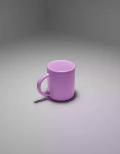 Low poly mug