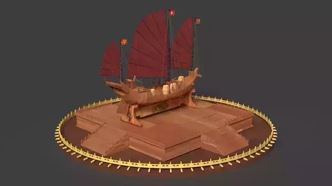 Chinese junk boat  