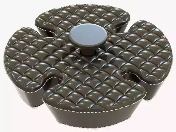 Francesco Molon CAPITONEED OTTOMAN CLOVER S519