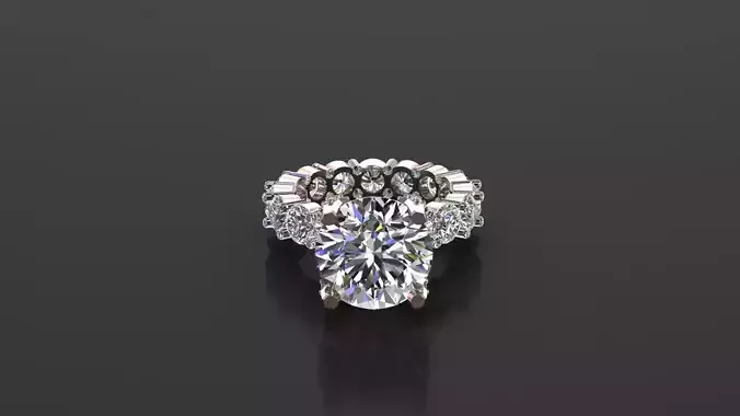  Women Ring Jewelry 11 STL 3DM