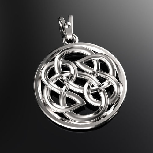 pendant celtic knot 3D print model