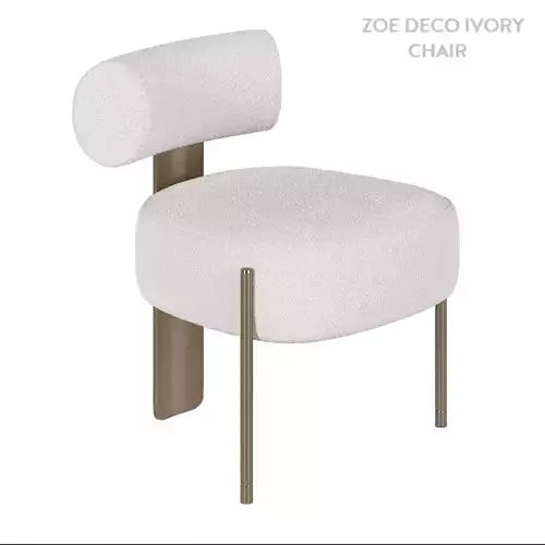 Zoe deco Ivory chair