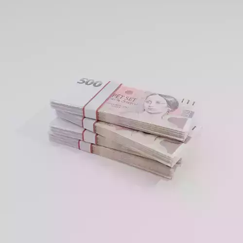 500 Czechia Czech Koruna Currency