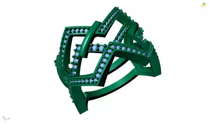 Jewelry 3D Models with render and 3dm  stl - R-3900