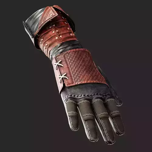 Texturing Gloves with  Substance Painter Newest version 9 3D model