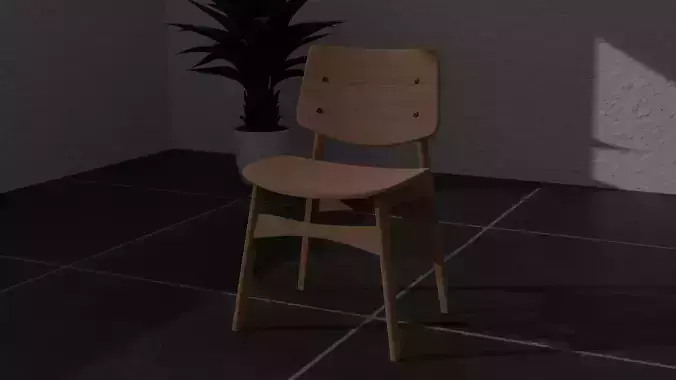 Modern wood chair